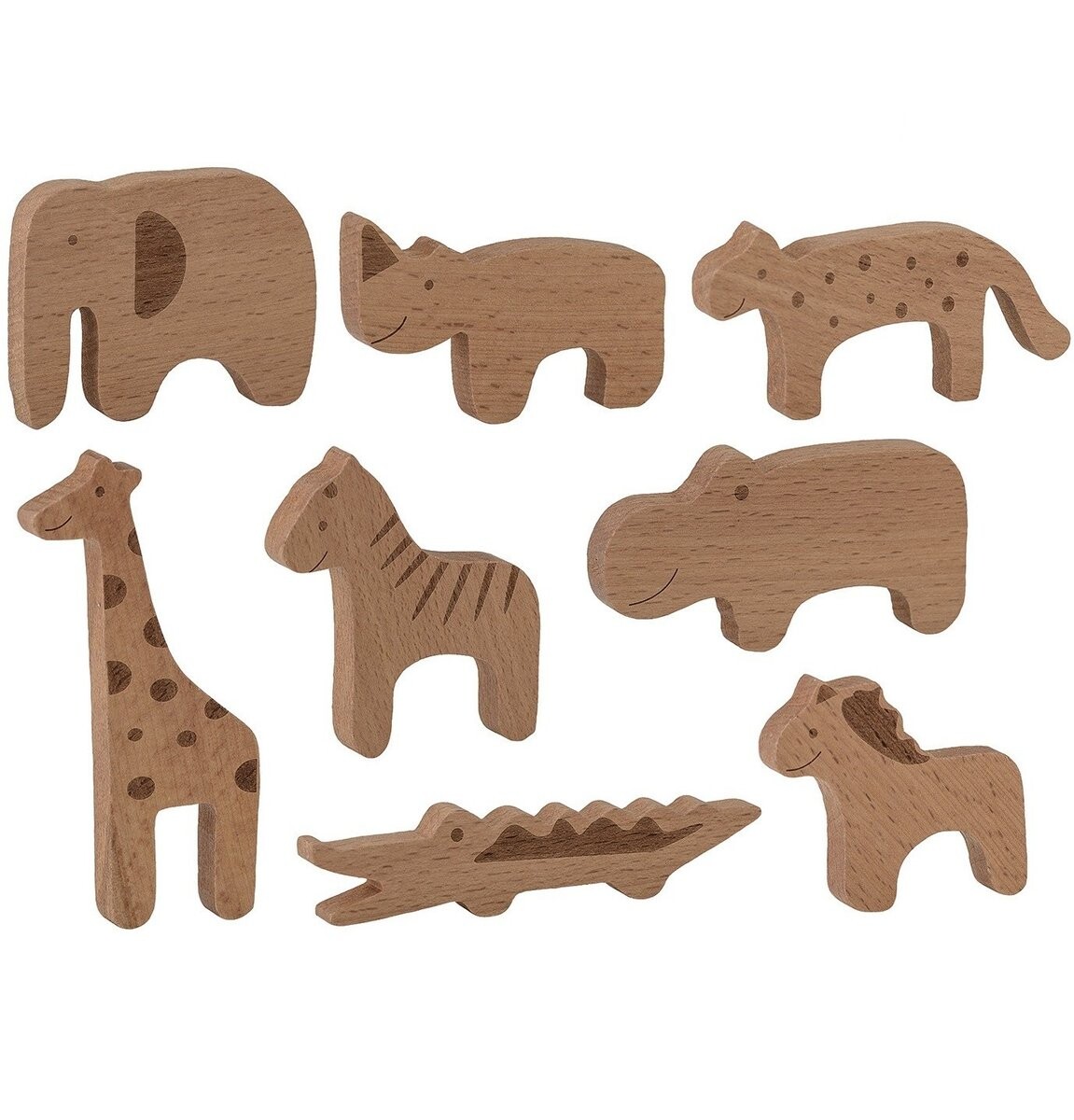 Деревянные животные, 8 шт., натуральные, Bloomingville
Деревянные животные, 8 шт., натуральные, Bloomingville