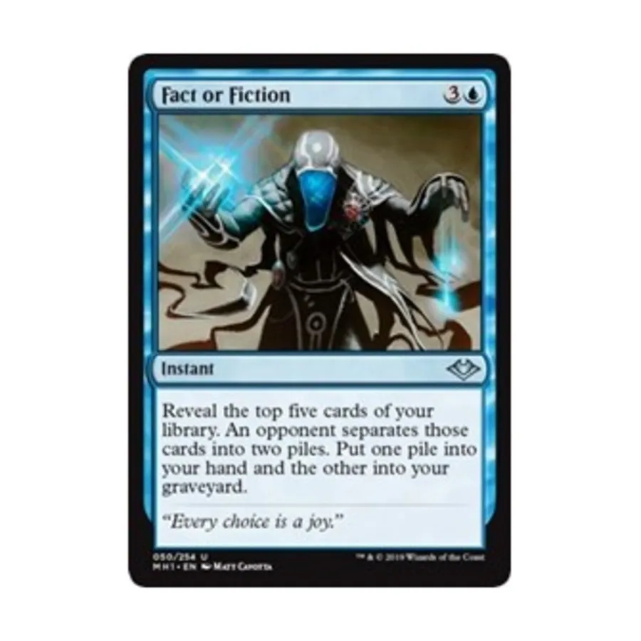 CCG Факт или вымысел (U), MTG - Modern Horizons
CCG Факт или вымысел (U), MTG - Modern Horizons