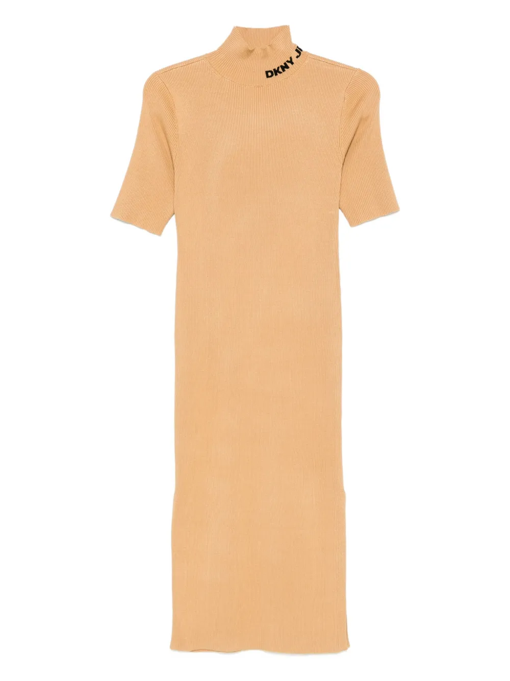 Платье миди в рубчик с воротником-стойкой DKNY, нейтральный
Платье миди в рубчик с воротником-стойкой DKNY, нейтральный
