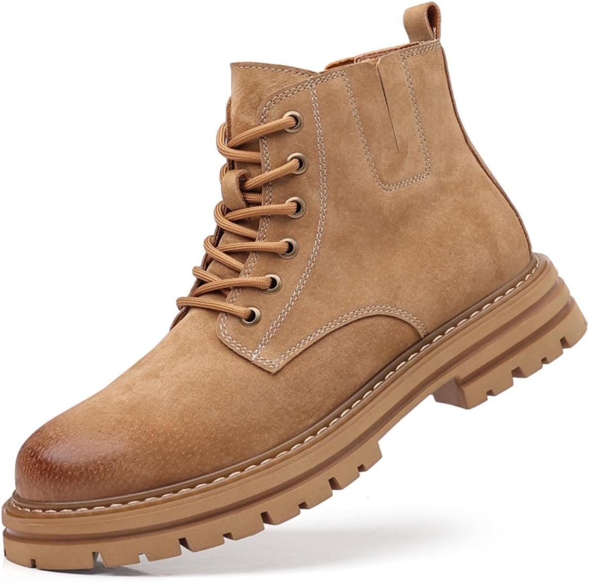 Мужские ботинки из премиальной замши, прочные боевые ботинки до щиколотки, с амортизирующей и удобной стелькой, для повседневного ношения, походов и прогулок, с противоскользящей подошвой с протектором Ctkvbmeoi, бежевый
Мужские ботинки из премиальной замши, прочные боевые ботинки до щиколотки, с амортизирующей и удобной стелькой, для повседневного ношения, походов и прогулок, с противоскользящей подошвой с протектором Ctkvbmeoi, бежевый