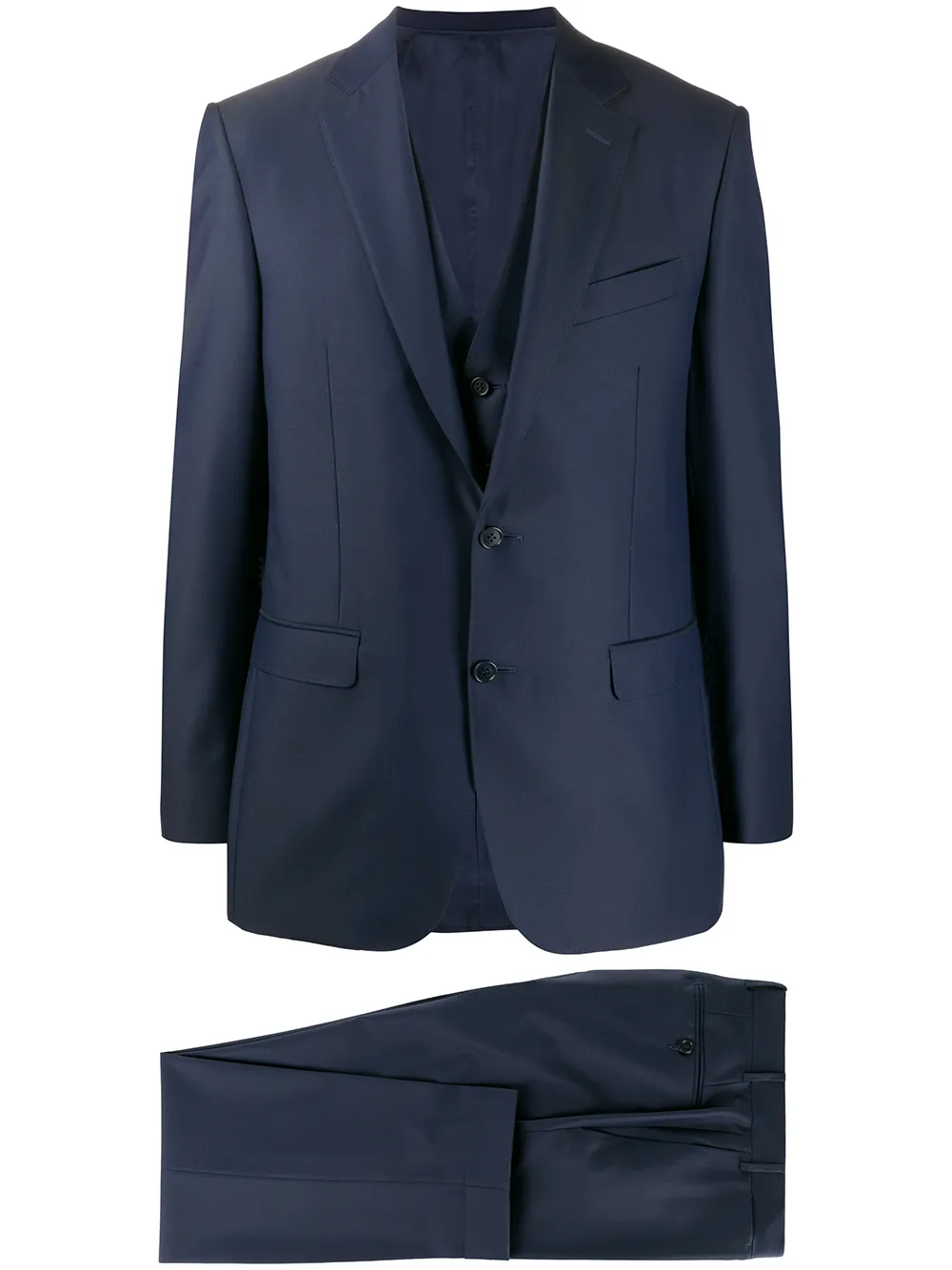 Костюм-тройка с однобортным пиджаком Canali, синий
Костюм-тройка с однобортным пиджаком Canali, синий