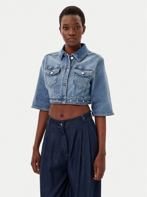 Джинсовая куртка обычного кроя UA5077 D4615 Liu Jo, синий
Джинсовая куртка обычного кроя UA5077 D4615 Liu Jo, синий