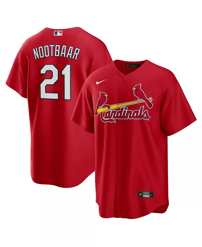 Мужская реплика футболки игрока Lars Nootbaar St. Louis Cardinals Big Tall Alternate Nike
Мужская реплика футболки игрока Lars Nootbaar St. Louis Cardinals Big Tall Alternate Nike