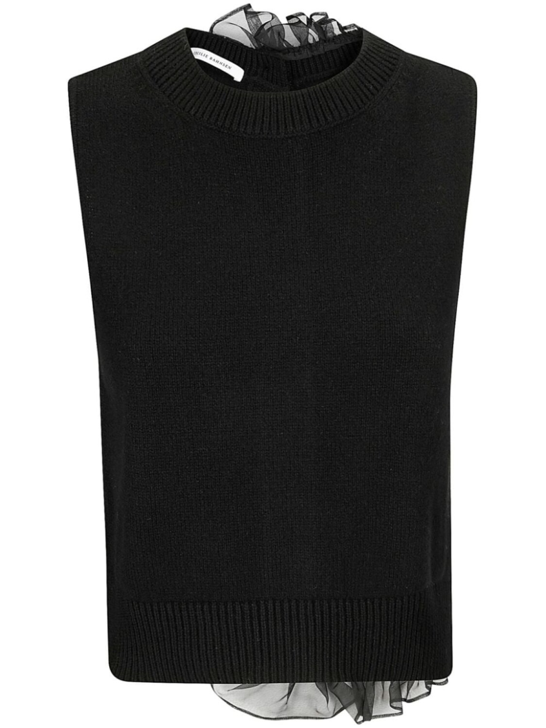 Cecilie Bahnsen жилет с оборками, черный
Cecilie Bahnsen жилет с оборками, черный