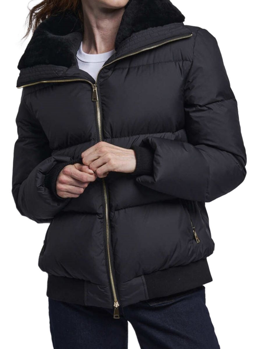 Куртка-бомбер на пуху из овчины Blue Duck, черный
Куртка-бомбер на пуху из овчины Blue Duck, черный