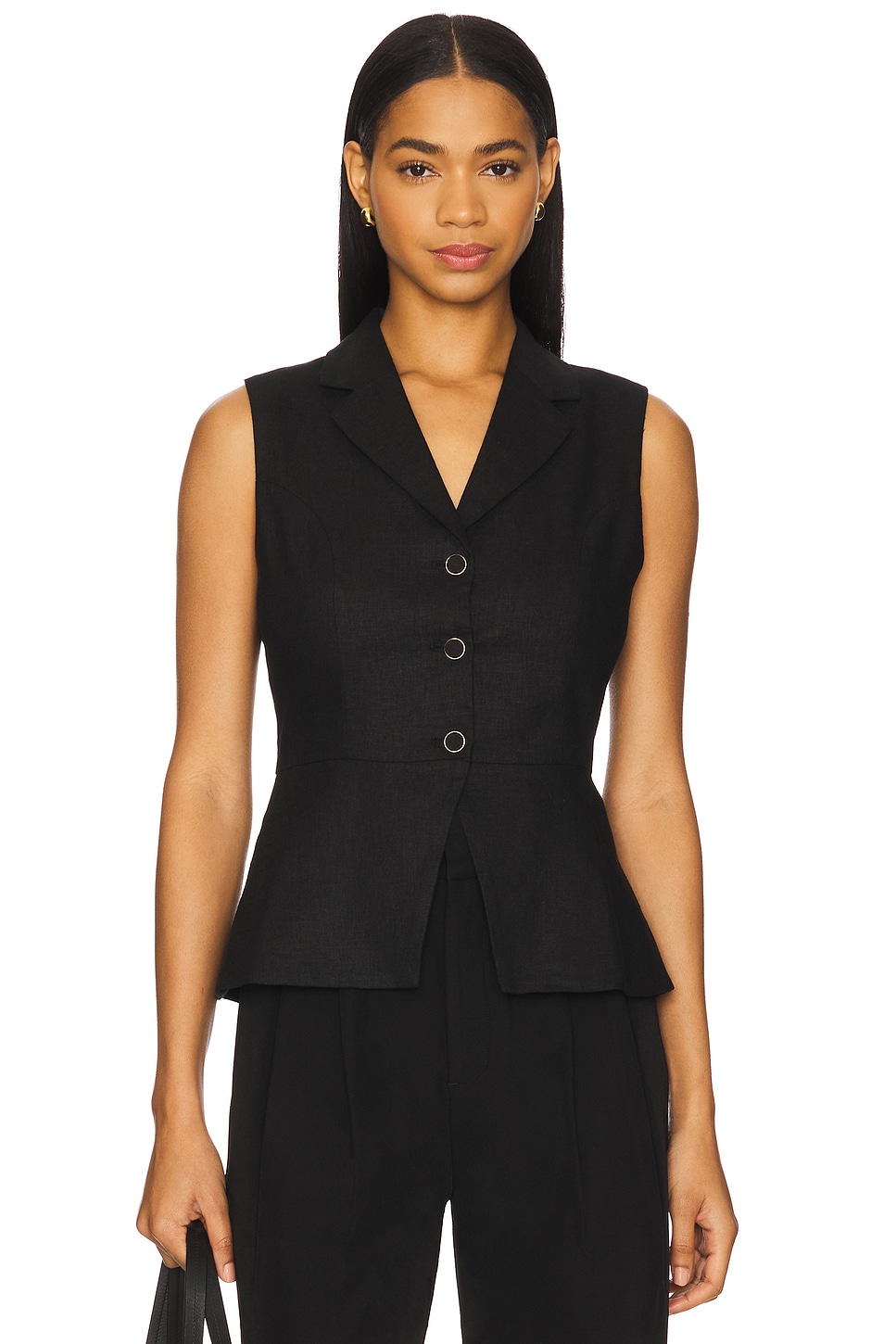 Жилет из льна Mila Elodie The Label, black
Жилет из льна Mila Elodie The Label, black