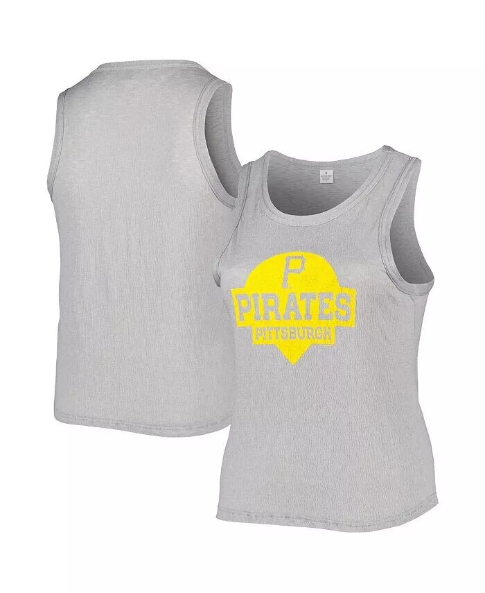 Женская серая майка больших размеров Pittsburgh Pirates Tri-Blend с высоким воротником Soft As A Grape
Женская серая майка больших размеров Pittsburgh Pirates Tri-Blend с высоким воротником Soft As A Grape