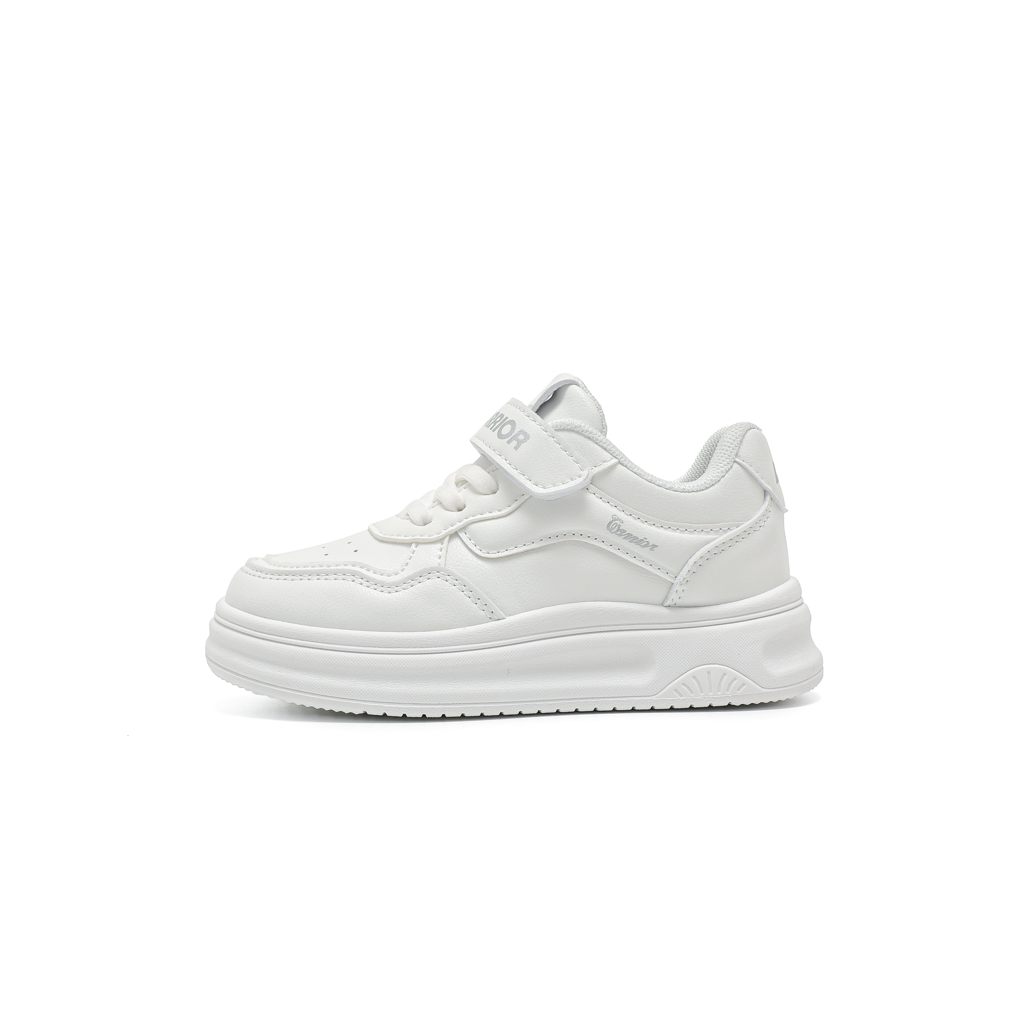 Износостойкие противоскользящие низкие детские скейтерские кроссовки Kids' WARRIOR, белый 
Износостойкие противоскользящие низкие детские скейтерские кроссовки Kids' WARRIOR, белый