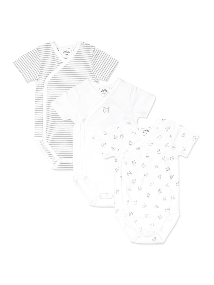 Stellou & friends Комплект из боди с короткими рукавами для собак, серый
Stellou & friends Комплект из боди с короткими рукавами для собак, серый