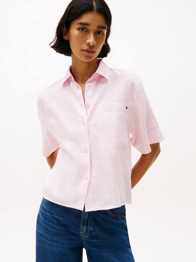 Незаменимая рубашка из чистого льна Tommy Hilfiger, светло-розовый
Незаменимая рубашка из чистого льна Tommy Hilfiger, светло-розовый