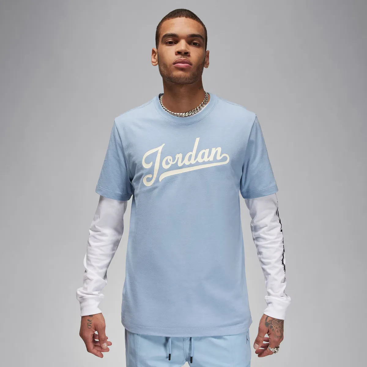 Мужская футболка FLT MVP Джордан Nike, синий 
Мужская футболка FLT MVP Джордан Nike, синий