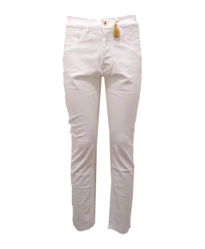 Рваные джинсы из денима с эффектом потертости Cycle, белый
Рваные джинсы из денима с эффектом потертости Cycle, белый