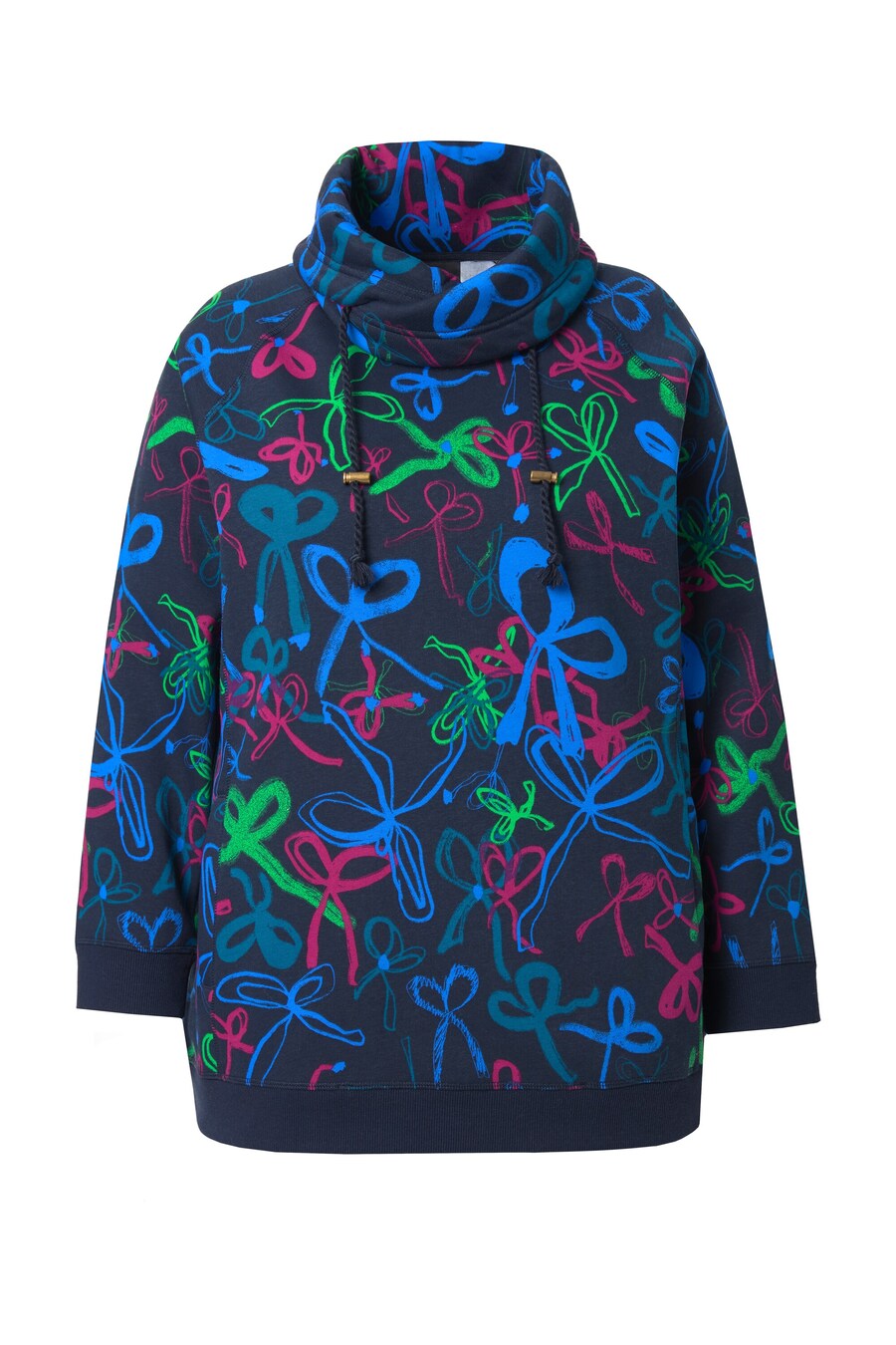 Толстовка Ulla Popken, темно-синий/лазурный
Толстовка Ulla Popken, темно-синий/лазурный