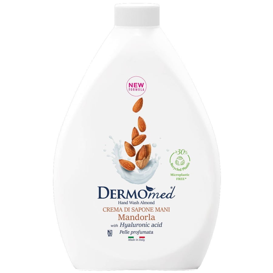 Dermomed, Жидкое мыло с миндалем и гиалуроновой кислотой, Сменный блок, 1000 мл
Dermomed, Жидкое мыло с миндалем и гиалуроновой кислотой, Сменный блок, 1000 мл