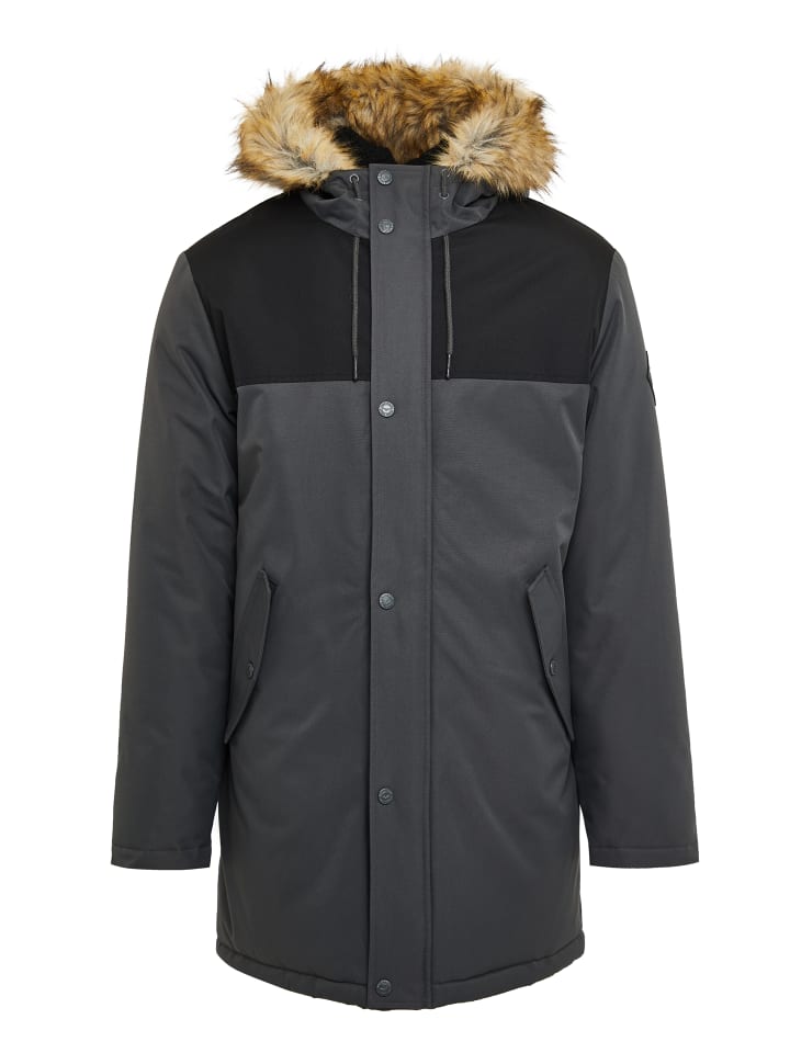 Threadbare Зимняя куртка THB Parkston, цвет черный/угольно-серый
Threadbare Зимняя куртка THB Parkston, цвет черный/угольно-серый