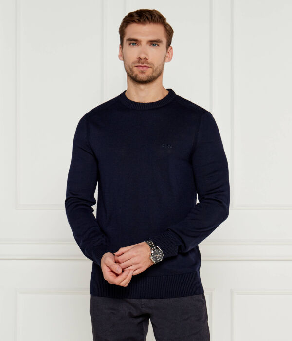 Шерстяной свитер avac_c Regular fit Boss Orange, синий 
Шерстяной свитер avac_c Regular fit Boss Orange, синий