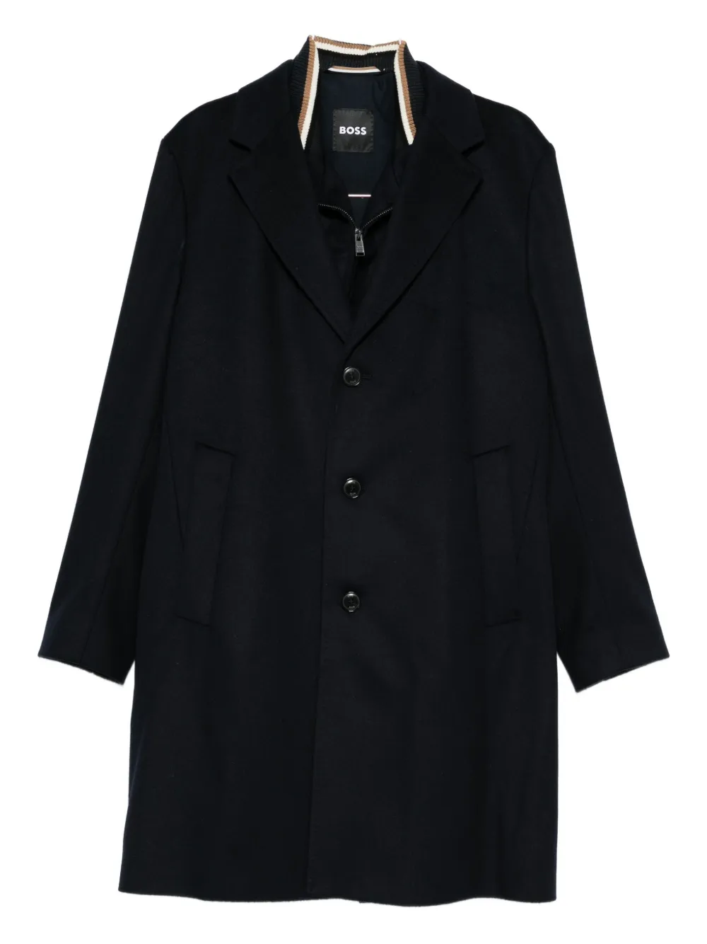 Однобортное пальто Boss, синий
Однобортное пальто Boss, синий