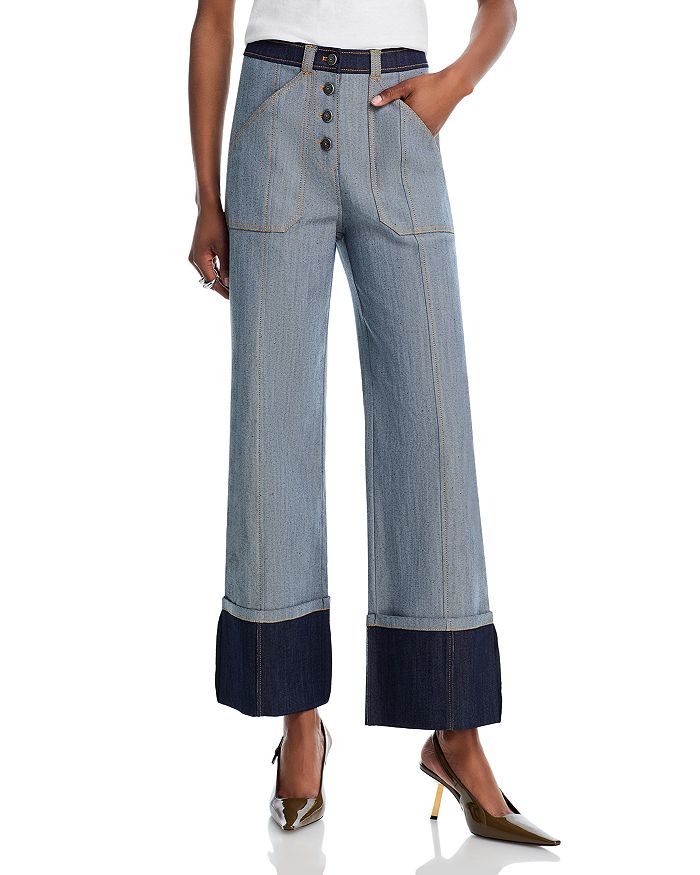 Брюки Benji с манжетами в светло-индиговом цвете Cinq à Sept, синий
Брюки Benji с манжетами в светло-индиговом цвете Cinq à Sept, синий