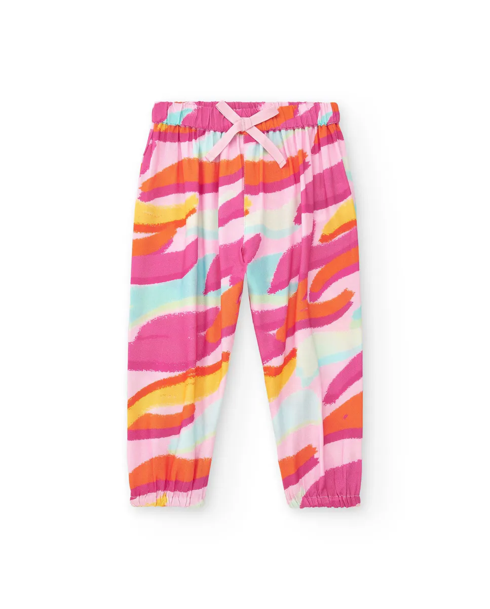 Брюки для девочки с принтом и декоративным бантом Tuc tuc, мультиколор
Брюки для девочки с принтом и декоративным бантом Tuc tuc, мультиколор