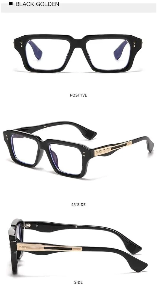 Ретро квадратные солнцезащитные очки для женщин, градиентные линзы UV400, модные прозрачные линзы, стильная оправа с заклепками для мужчин SKFGNX, Black Golden Clear
Ретро квадратные солнцезащитные очки для женщин, градиентные линзы UV400, модные прозрачные линзы, стильная оправа с заклепками для мужчин SKFGNX, Black Golden Clear