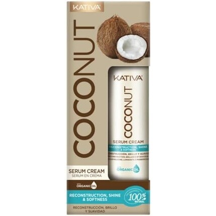 Сыворотка с кокосовым маслом восстанавливающий и сияющий крем 200мл, Kativa
Сыворотка с кокосовым маслом восстанавливающий и сияющий крем 200мл, Kativa