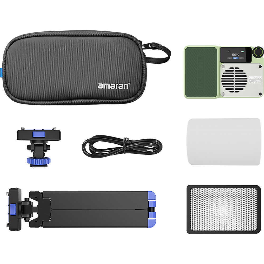 amaran Ace 25x Двухцветная светодиодная панель, все в одном наборе для создания (зеленый)
amaran Ace 25x Двухцветная светодиодная панель, все в одном наборе для создания (зеленый)