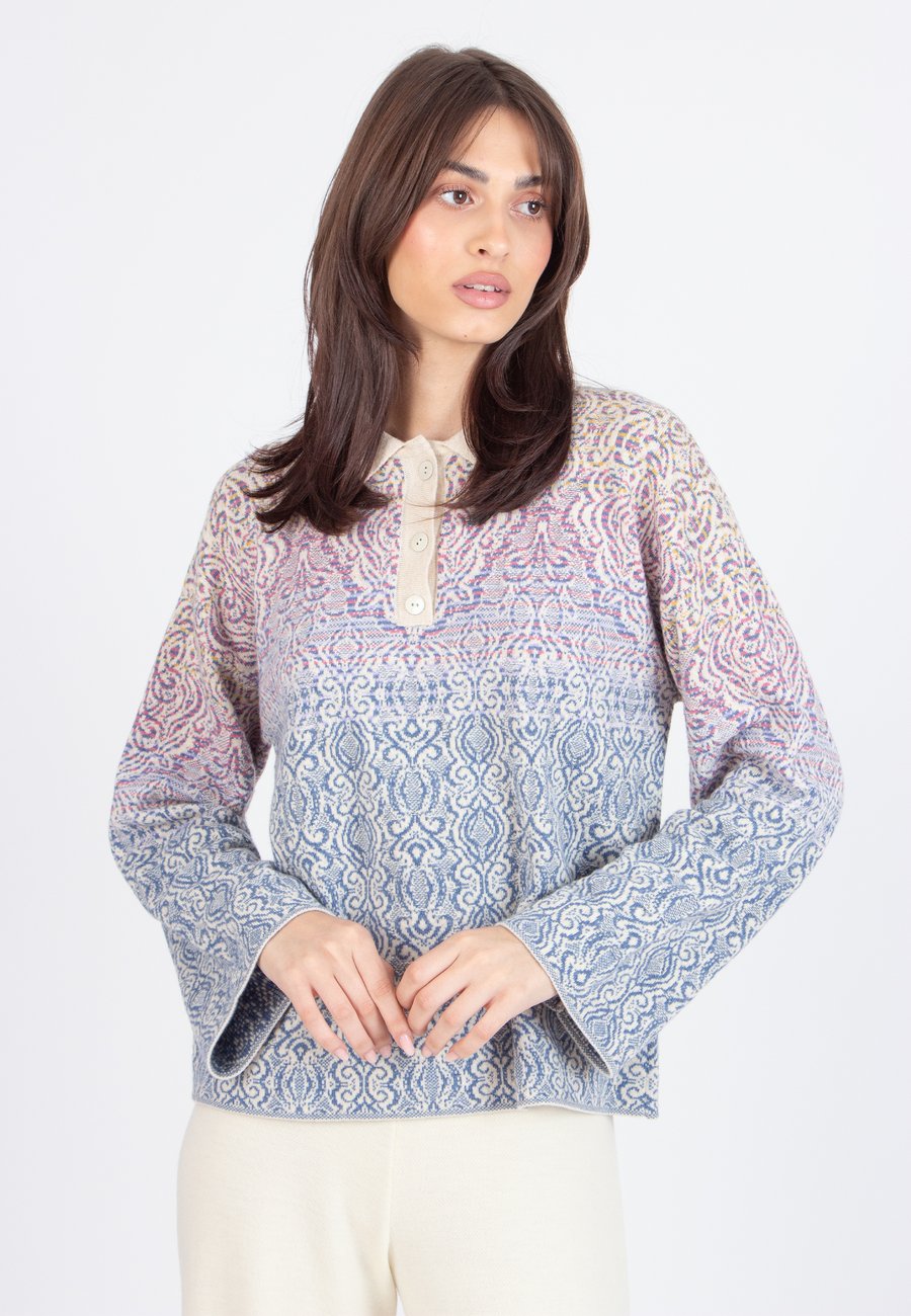 Джемпер Ivko WITH COLLAR ORNAMENT PATTERN, Off White/Off-White
Джемпер Ivko WITH COLLAR ORNAMENT PATTERN, Off White/Off-White