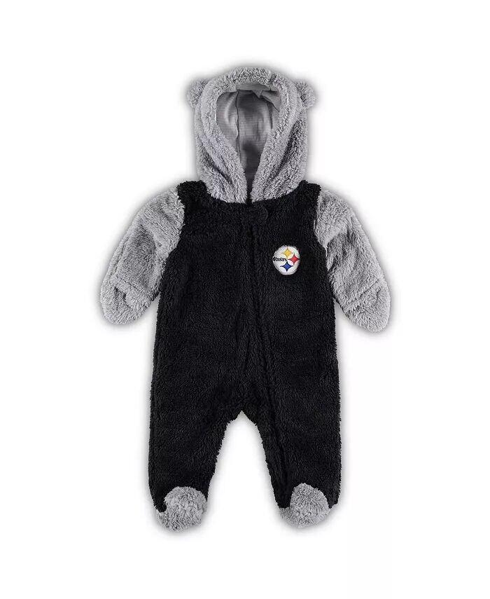 Новорожденный мальчик и девочка черный, серый Pittsburgh Steelers Game Nap Teddy флисовый флисовый спальный комплект на молнии Outerstuff
Новорожденный мальчик и девочка черный, серый Pittsburgh Steelers Game Nap Teddy флисовый флисовый спальный комплект на молнии Outerstuff