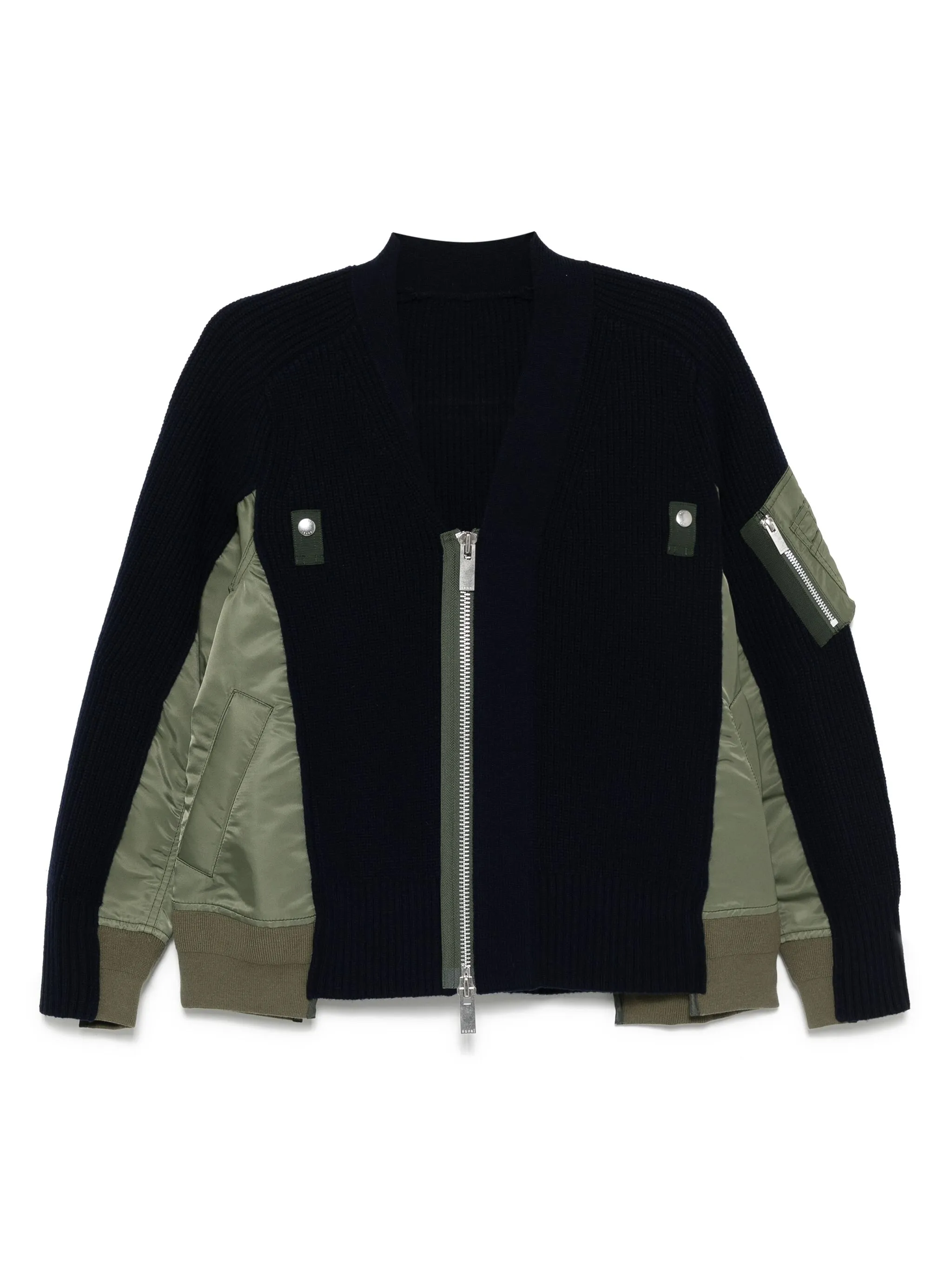 Кардиган со вставками Sacai, синий
Кардиган со вставками Sacai, синий