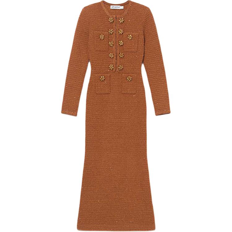 Футболка поло с вафельной вязкой Self-portrait, темно-коричневая
Футболка поло с вафельной вязкой Self-portrait, темно-коричневая