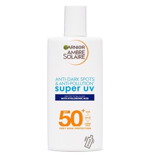 Защитный флюид для лица от обесцвечивания SPF50+, 40 мл Garnier, Ambre Solaire Super UV
Защитный флюид для лица от обесцвечивания SPF50+, 40 мл Garnier, Ambre Solaire Super UV