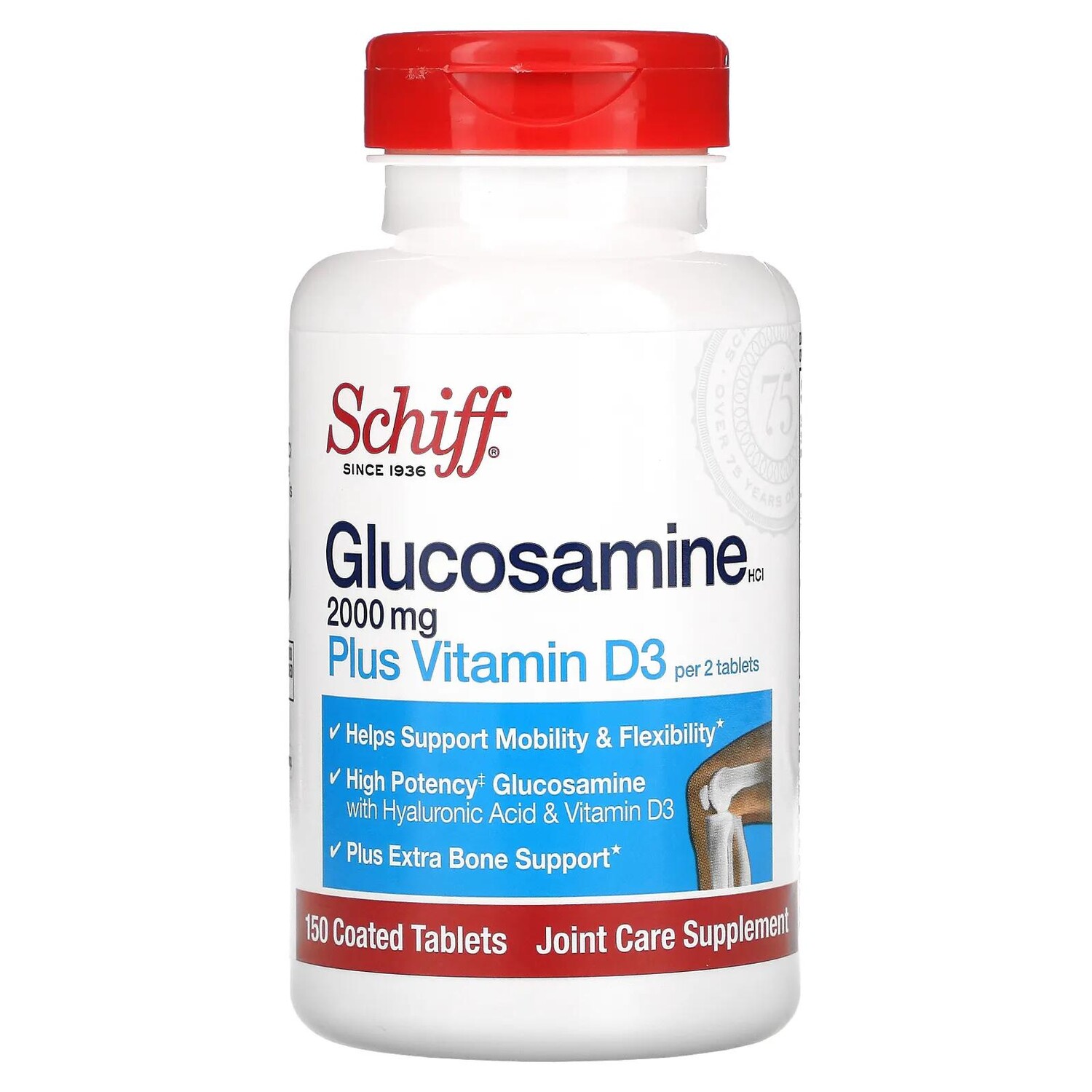 Schiff Глюкозамин с витамином D3 2000 мг 150 таблеток в оболочке
Schiff Глюкозамин с витамином D3 2000 мг 150 таблеток в оболочке