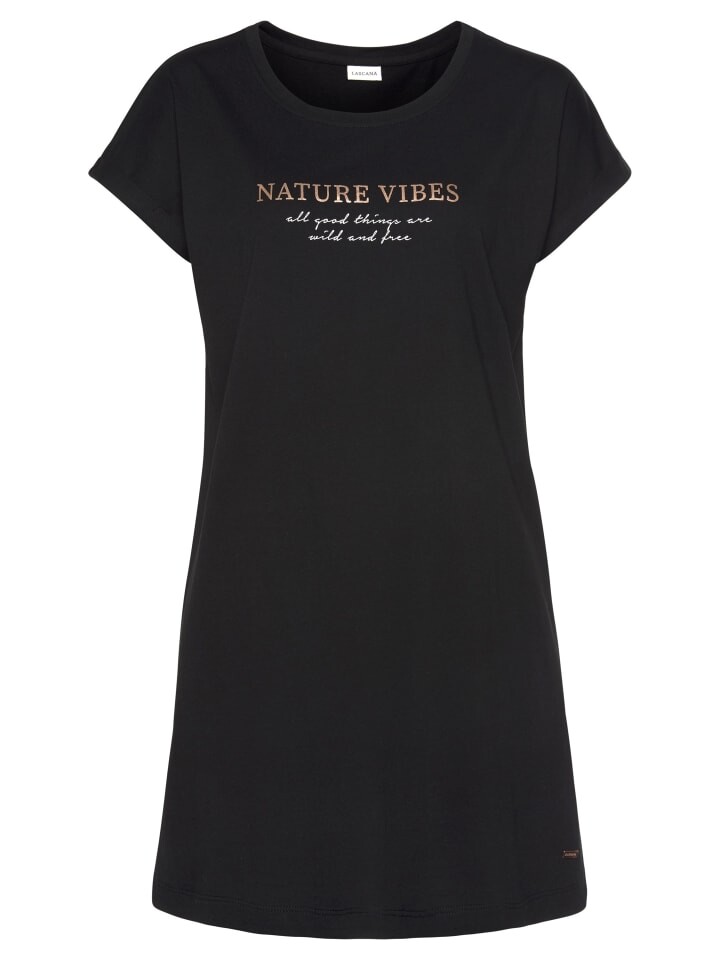 Ночная рубашка LASCANA, черный
Ночная рубашка LASCANA, черный