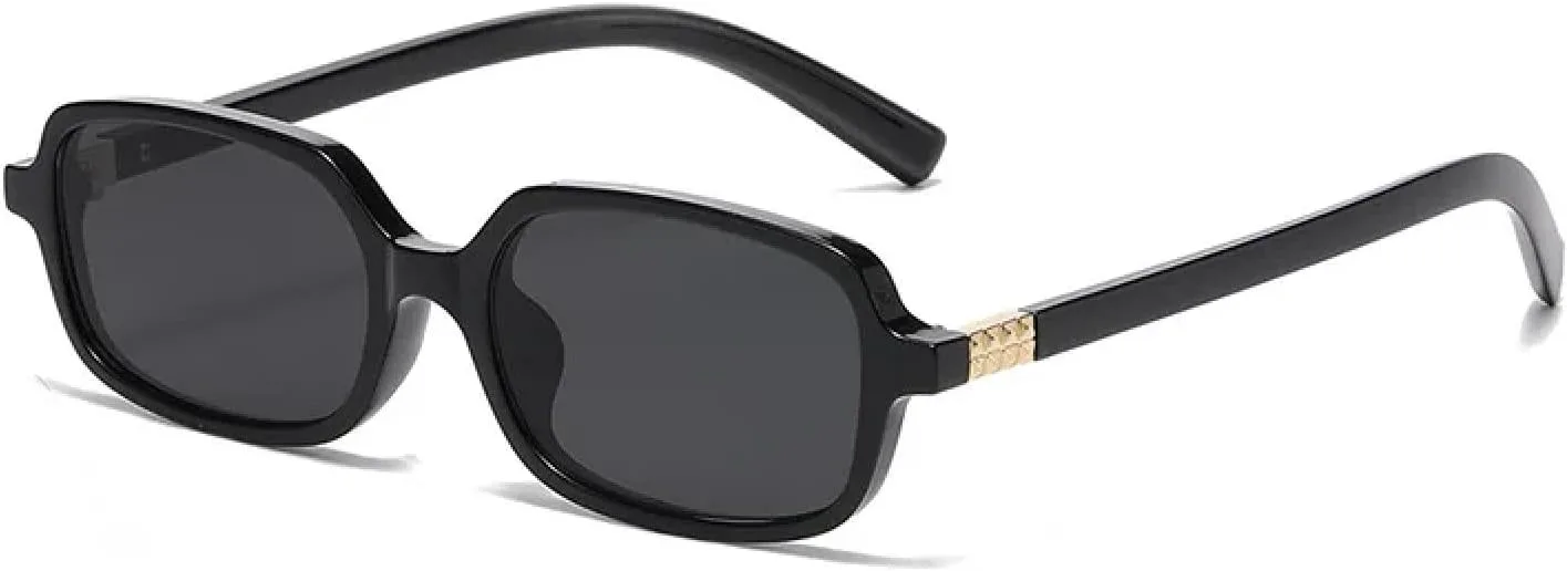 Модные женские солнцезащитные очки маленького прямоугольного размера в стиле ретро, синие, мужские очки с защитой от УФ-излучения UV400 TYUVIVO, Black Grey
Модные женские солнцезащитные очки маленького прямоугольного размера в стиле ретро, синие, мужские очки с защитой от УФ-излучения UV400 TYUVIVO, Black Grey