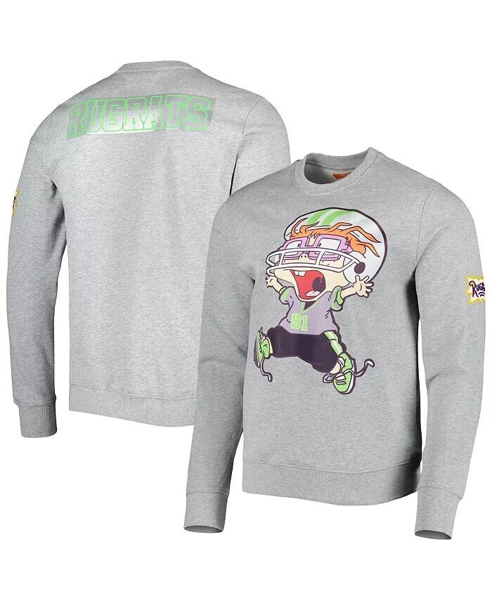 Мужской и женский пуловер-пуловер Heather Grey Rugrats Chuckie Runaway Football Freeze Max, серый
Мужской и женский пуловер-пуловер Heather Grey Rugrats Chuckie Runaway Football Freeze Max, серый