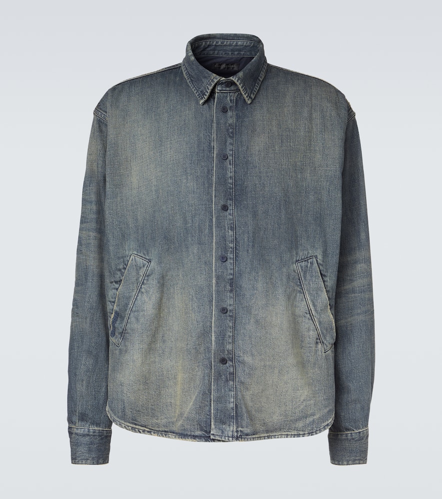 Джимовая рубашка-оверсайз Balenciaga, Blue
Джимовая рубашка-оверсайз Balenciaga, Blue