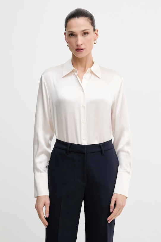 Шелковая рубашка Sisley, бежевый
Шелковая рубашка Sisley, бежевый