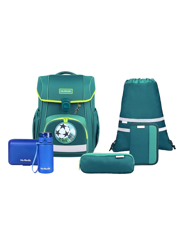 McNeill Набор школьных рюкзаков Bravo из 8 предметов, бензиновый
McNeill Набор школьных рюкзаков Bravo из 8 предметов, бензиновый