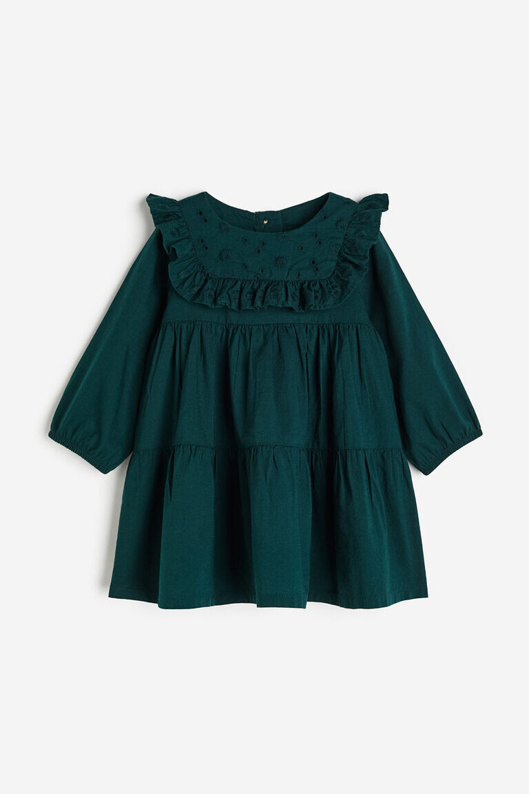 Платье с оборками H&M, зеленый
Платье с оборками H&M, зеленый