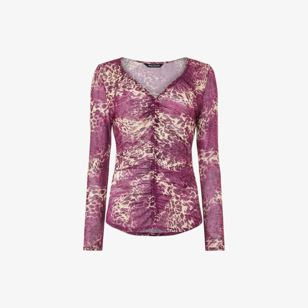 Топ Sahara из эластичного переработанного полиэстера со сборками спереди и леопардовым принтом Whistles, мультиколор
Топ Sahara из эластичного переработанного полиэстера со сборками спереди и леопардовым принтом Whistles, мультиколор