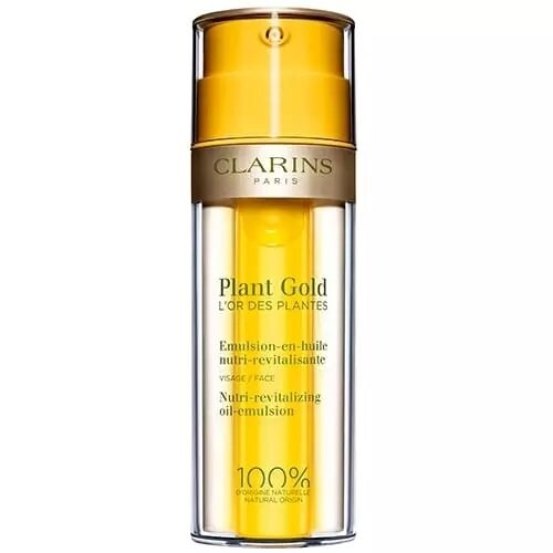 Масло для лица, 35 мл Clarins, Nutri-Revitalizing Oil-Emulsion Plant Gold 
Масло для лица, 35 мл Clarins, Nutri-Revitalizing Oil-Emulsion Plant Gold