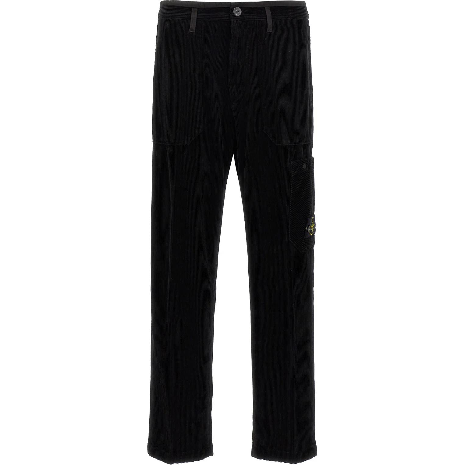 Брюки вельветовые с нашивкой-логотипом STONE ISLAND, черные
Брюки вельветовые с нашивкой-логотипом STONE ISLAND, черные