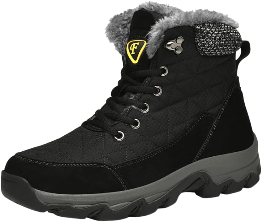 Мужские зимние снежные ботинки Легкие Водонепроницаемые С меховой подкладкой Противоскользящие Обувь для холодной погоды Hhhchpm, черный
Мужские зимние снежные ботинки Легкие Водонепроницаемые С меховой подкладкой Противоскользящие Обувь для холодной погоды Hhhchpm, черный