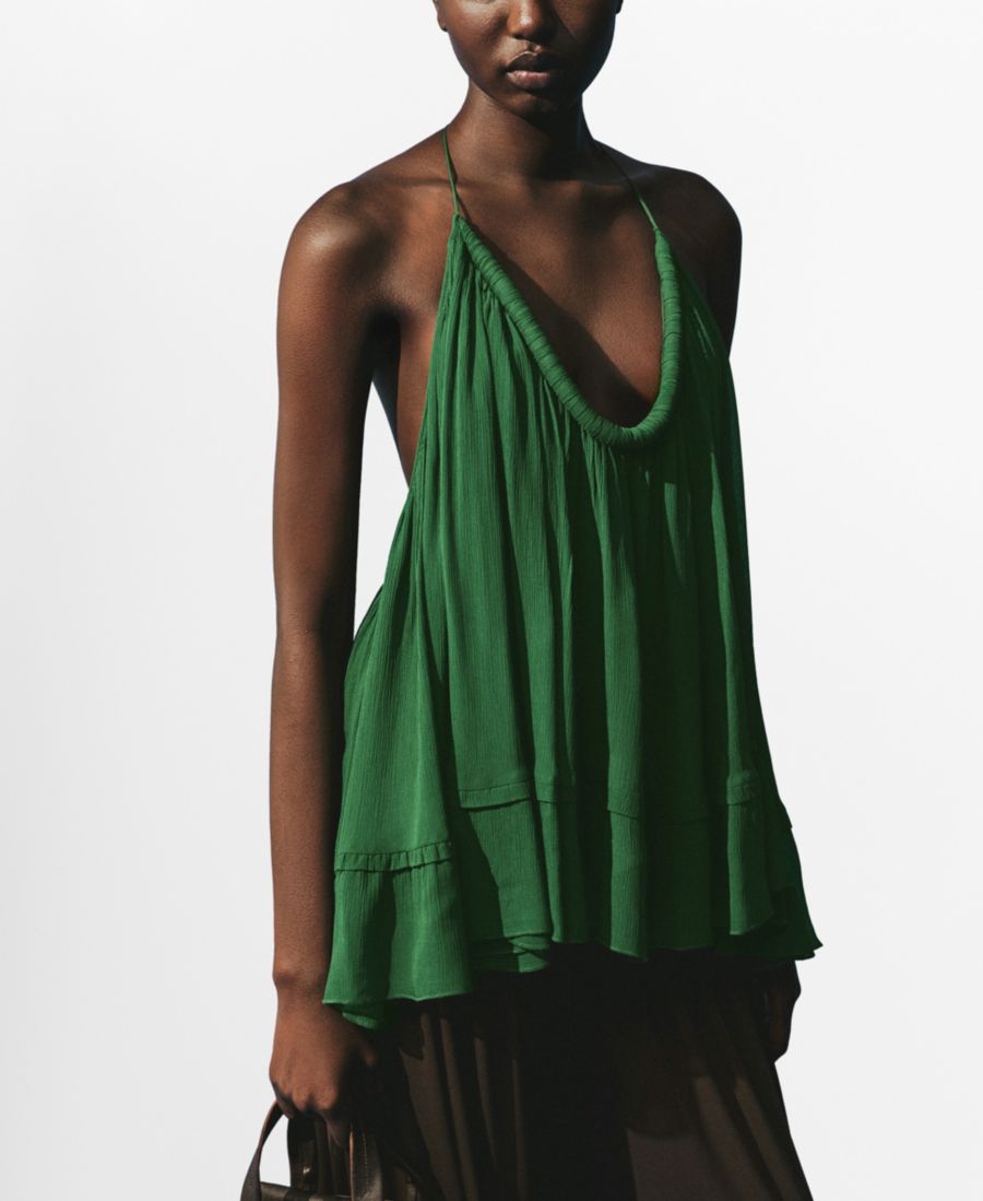 Женский топ с плиссированной спинкой MANGO, Green
Женский топ с плиссированной спинкой MANGO, Green