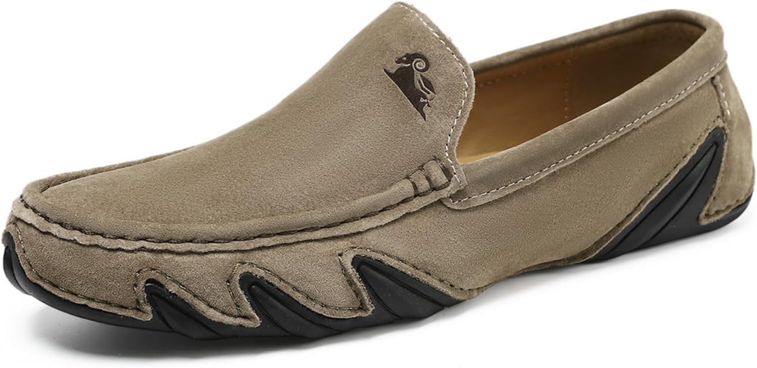 Мужские мягкие прогулочные туфли из натуральной кожи, ручной работы, слипоны, удобные для вождения Abborora, хаки
Мужские мягкие прогулочные туфли из натуральной кожи, ручной работы, слипоны, удобные для вождения Abborora, хаки