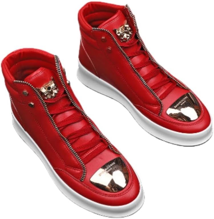 Мужские высокие кожаные ботинки - модные кроссовки - подходят для улицы, активного отдыха и повседневного использования Fmshi, красный
Мужские высокие кожаные ботинки - модные кроссовки - подходят для улицы, активного отдыха и повседневного использования Fmshi, красный