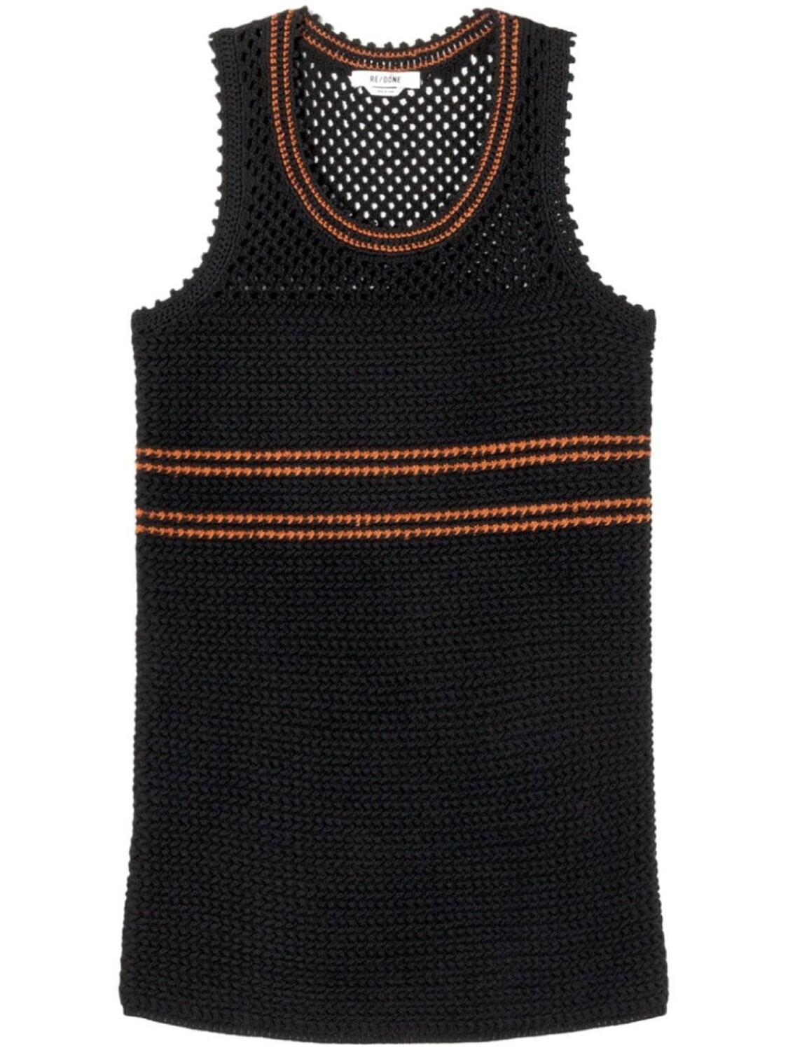 RE/DONE полосатое платье-сетка крючком, черный
RE/DONE полосатое платье-сетка крючком, черный