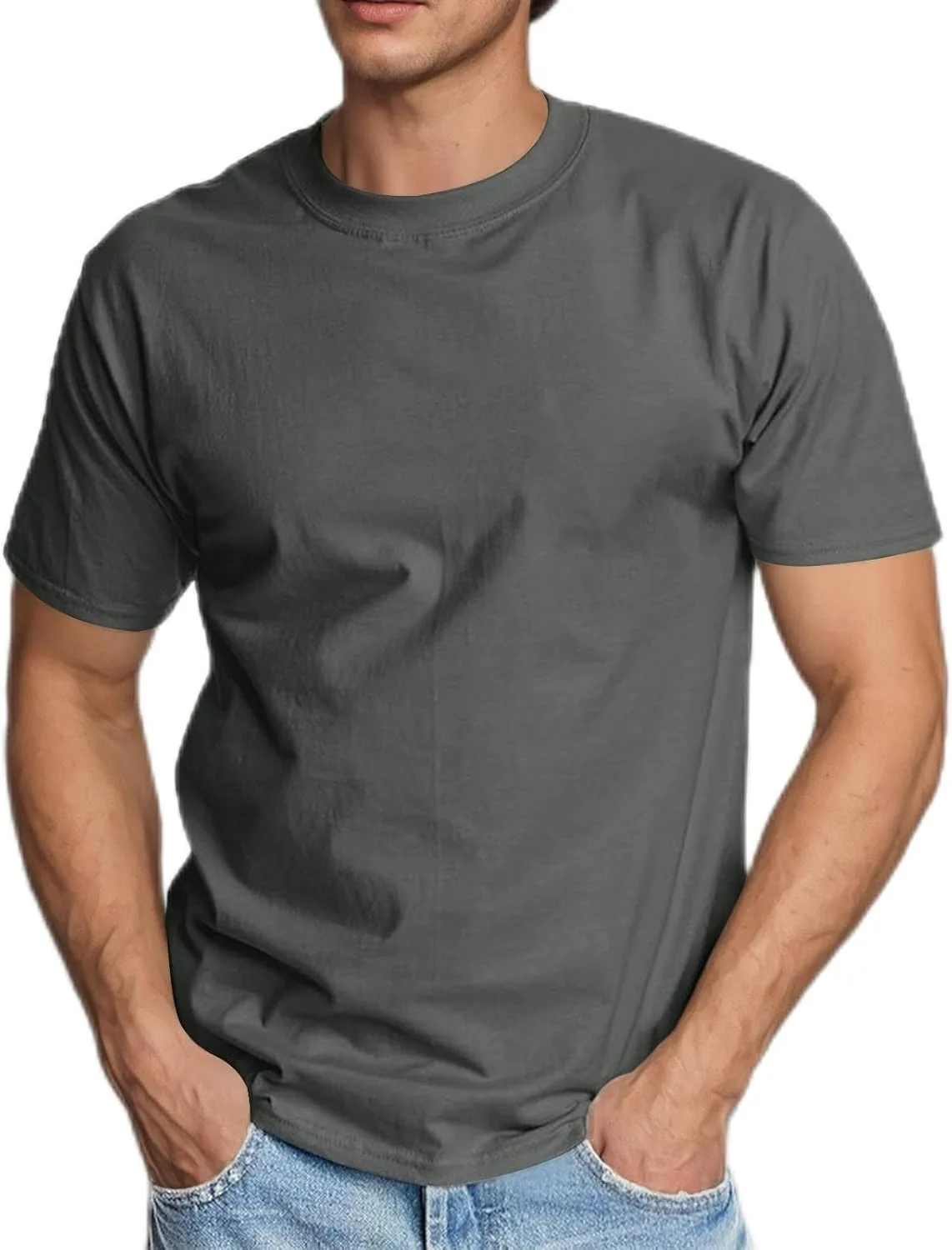 Мужская футболка Cotton Premium с коротким рукавом и круглым вырезом
Мужская футболка Cotton Premium с коротким рукавом и круглым вырезом