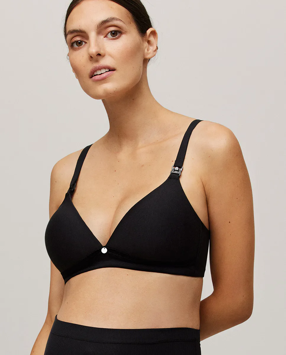 Мягкий бюстгальтер для кормления без косточек Ysabel Mora, черный
Мягкий бюстгальтер для кормления без косточек Ysabel Mora, черный