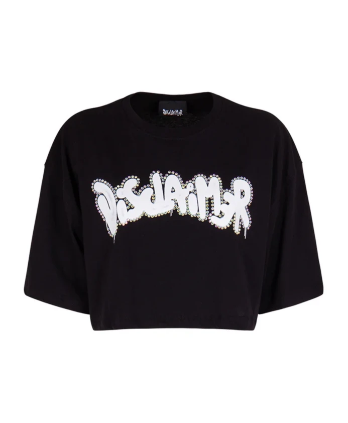 Укороченный трикотажный топ в городском стиле Disclaimer, белый
Укороченный трикотажный топ в городском стиле Disclaimer, белый